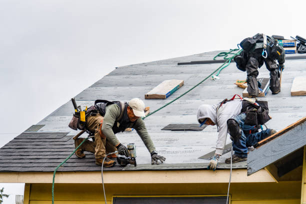 Professional Roofing technician working in Evergreen, MT